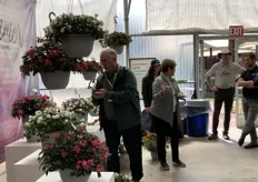 Visitors checking out Glimmer of Ball FloraPlant.